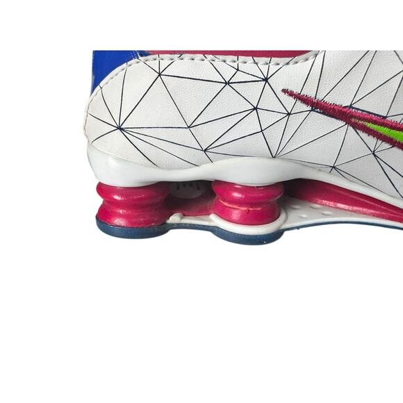 Nike Shox Womens NZ NikeID Pink Blue White Running Shoes Sz 9W Rare Custom 2011 - Picture 11 of 12